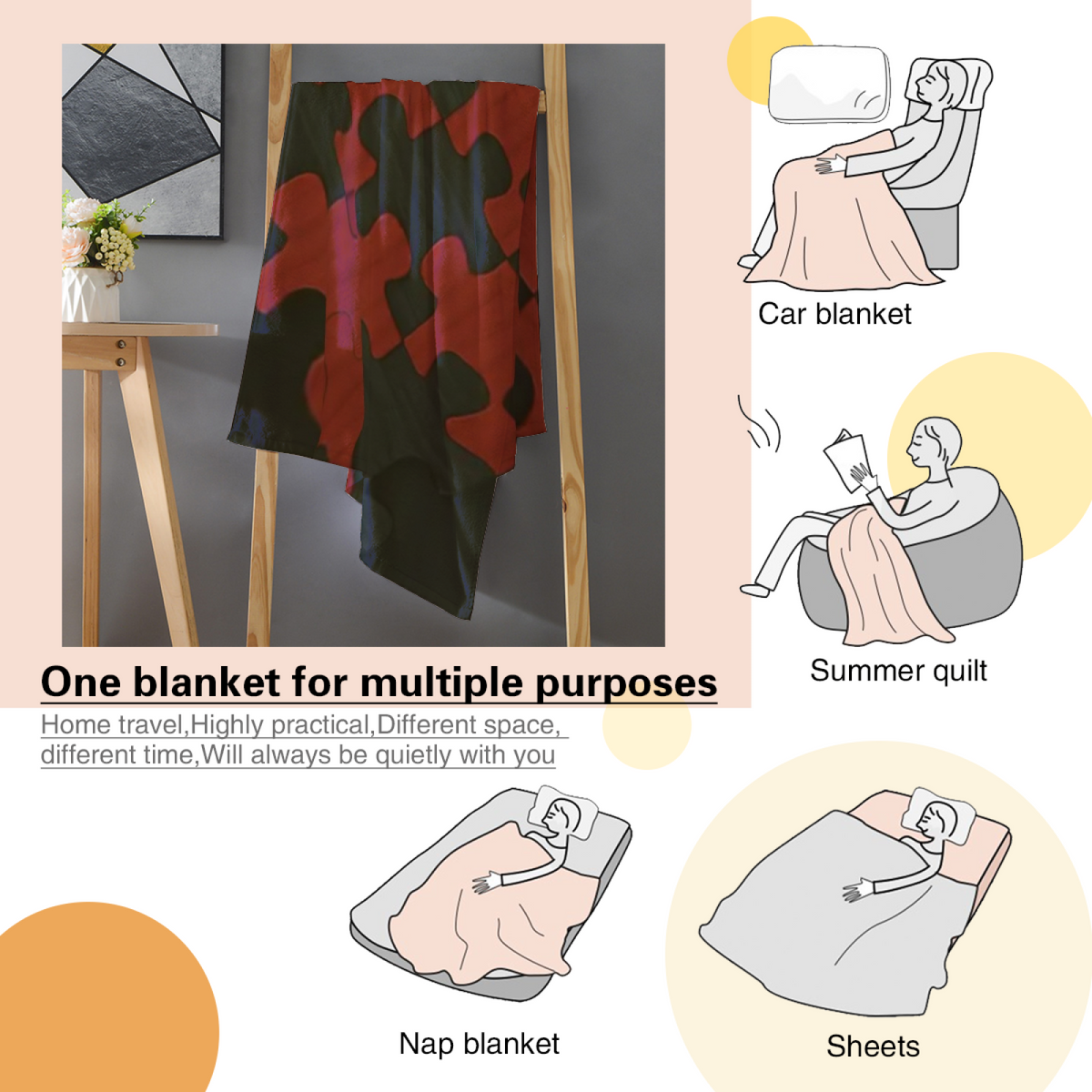 Earthy Neutral Evergreen Wonder Lightweight Flannel Throw ¨C Contemporary Pattern