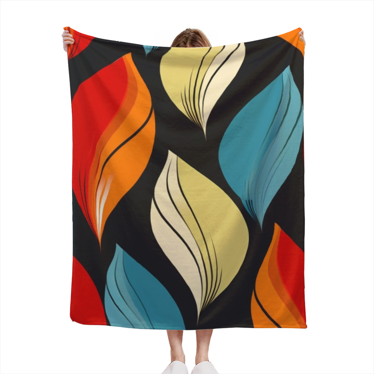 Misty Galaxy Rich Multicolor Modern Art Decorative Flannel Blanket
