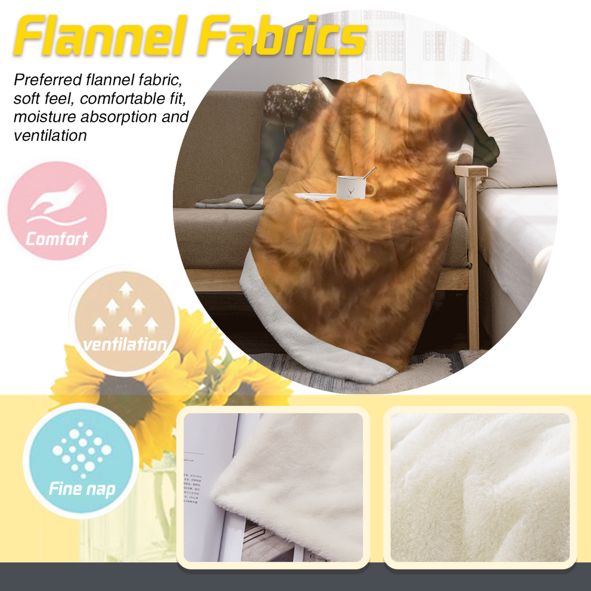 Dewdrop Prism Home Accent Lightweight Flannel Throw ¨C Warm Coral