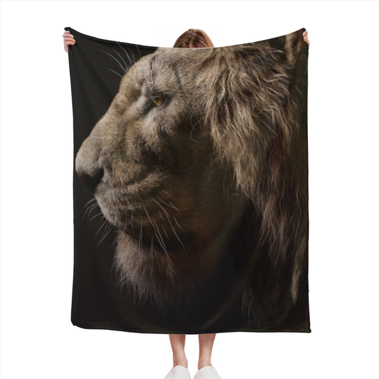 Hazy Lagoon Muted Sage Art Flannel Throw Blanket