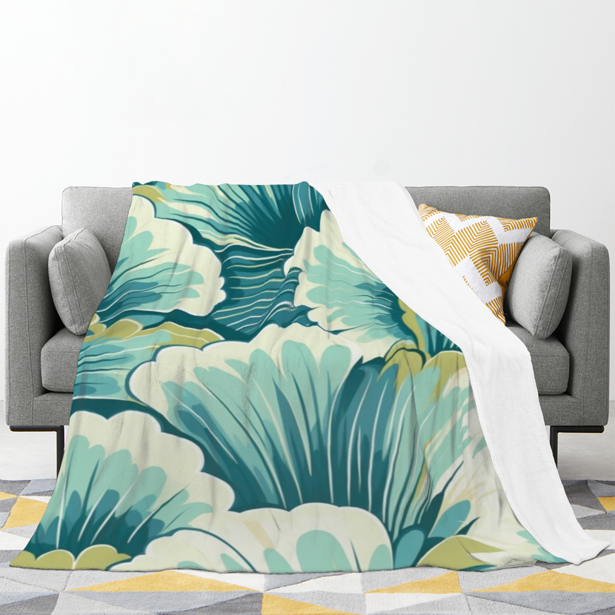 Opaline Wonder Inspired Cozy Flannel Bed Blanket ¨C Earthy Neutral Palette