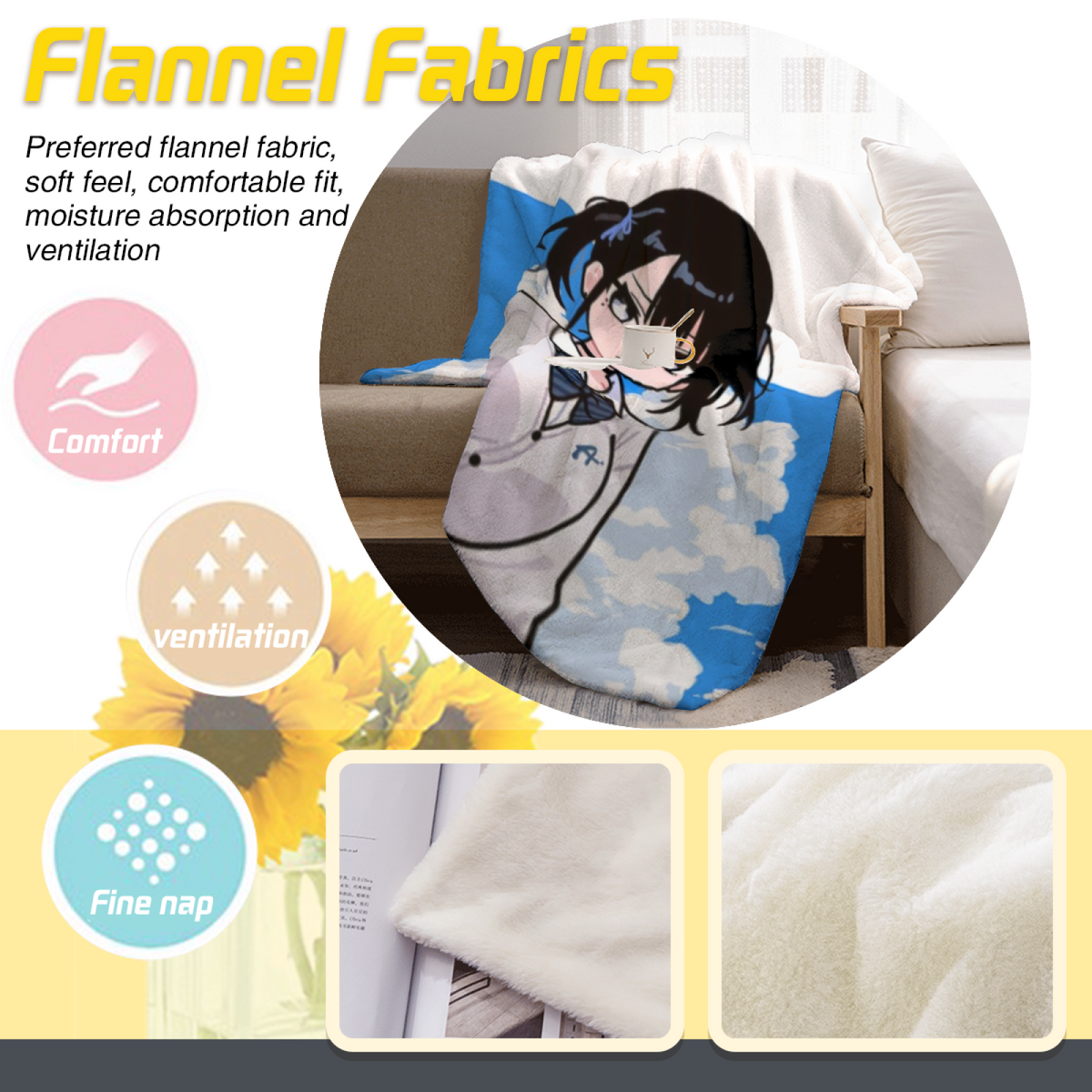 Prairie Flora Home Accent Lightweight Flannel Throw ¨C Warm Coral