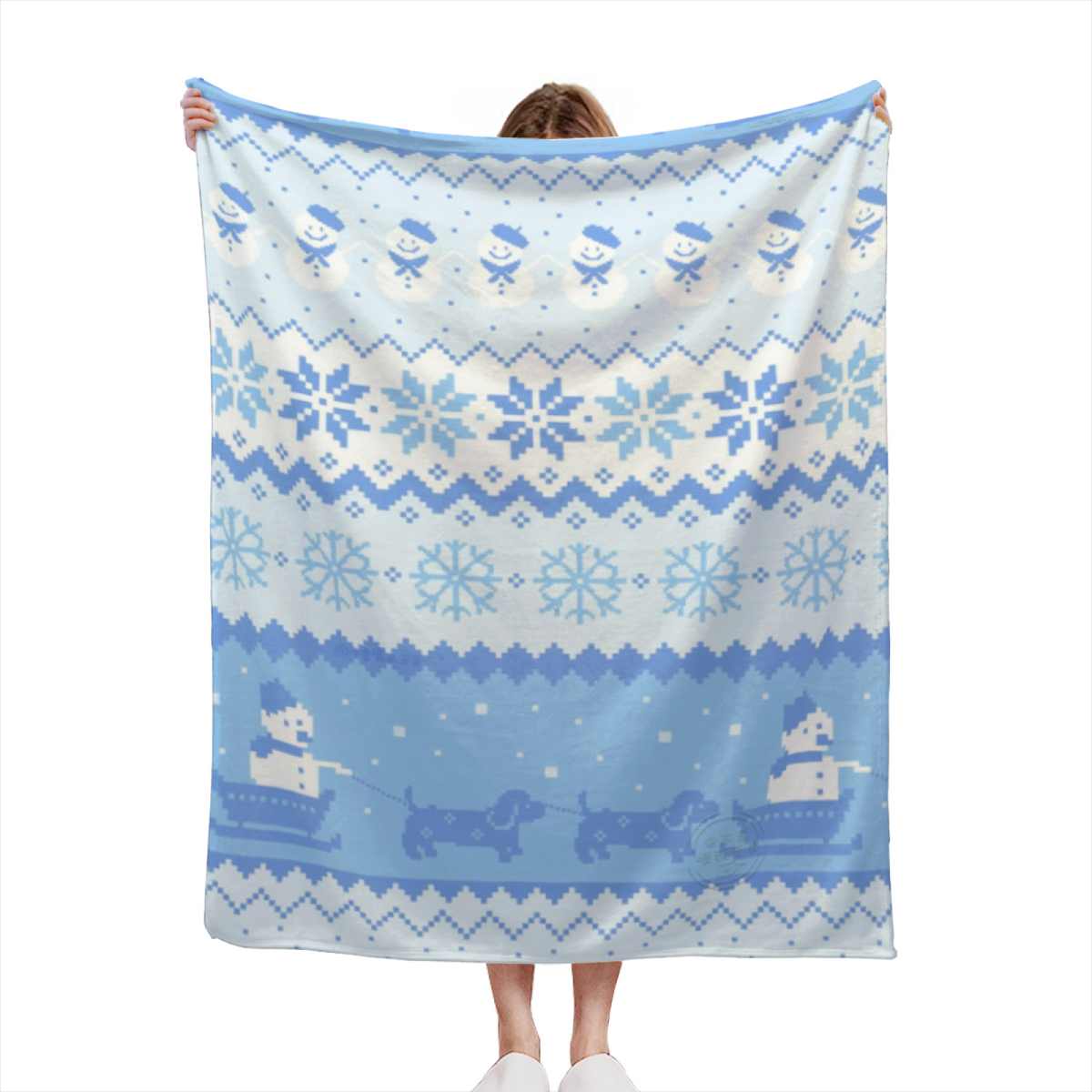Zephyr Horizon Soft Neutral Art Flannel Throw Blanket