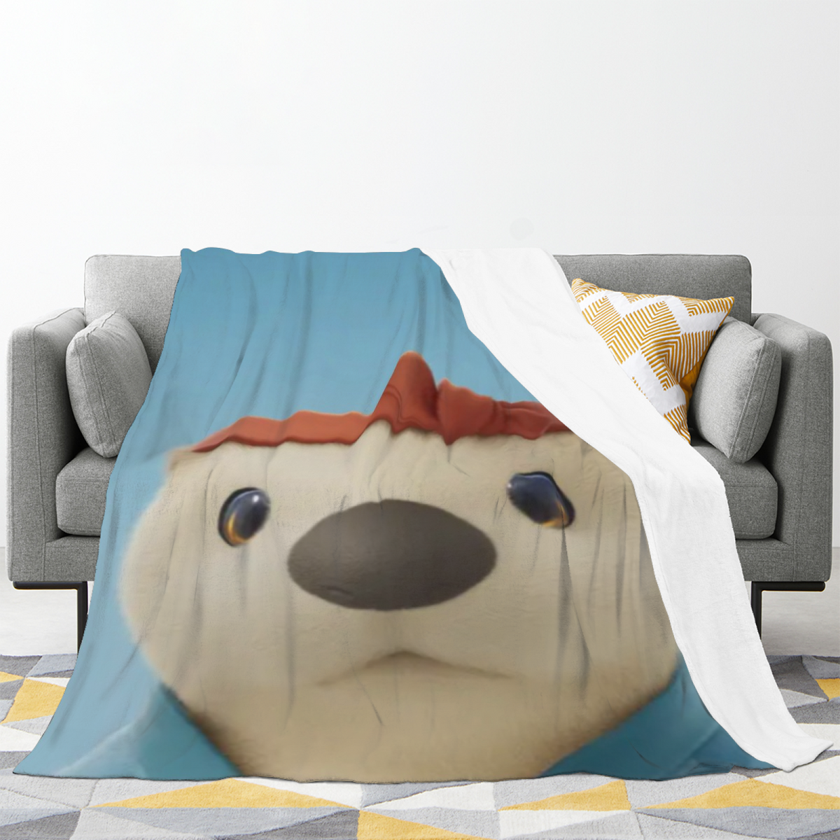 Soft Minimalist Plush Flannel Throw ¨C Gilded Breeze Collection