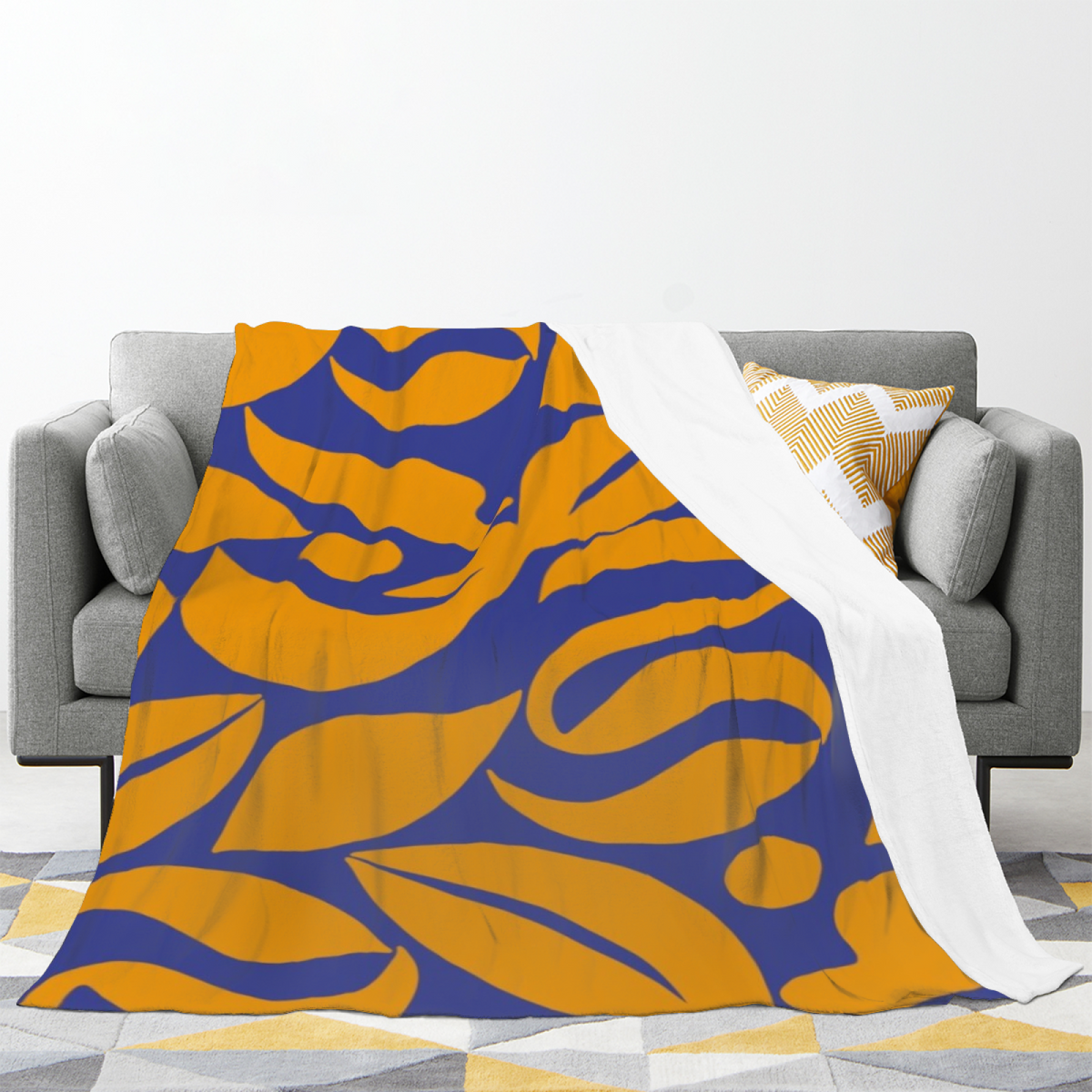 Soft Minimalist All-Season Flannel Blanket ¨C Misty Harbor Collection