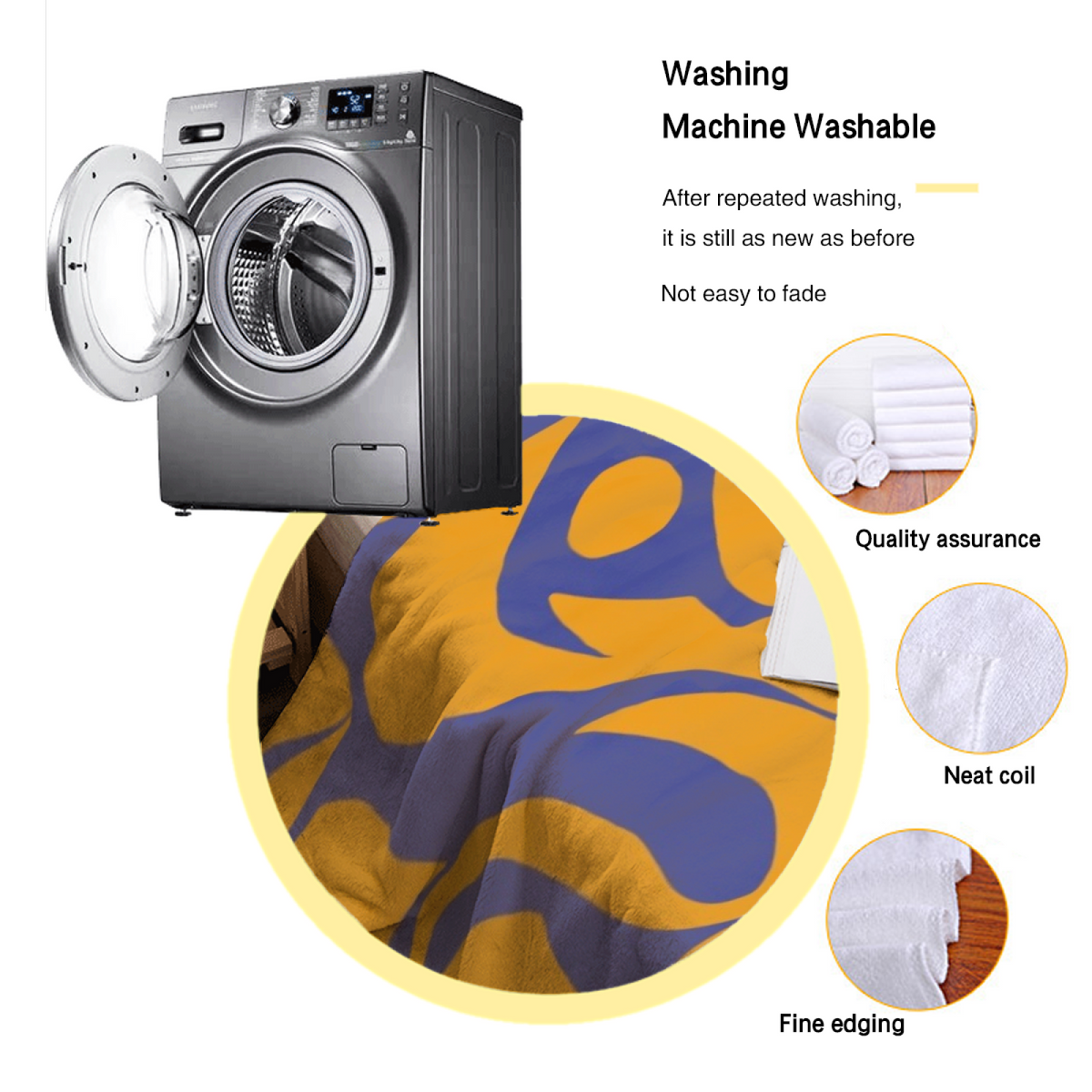 Soft Minimalist All-Season Flannel Blanket ¨C Misty Harbor Collection