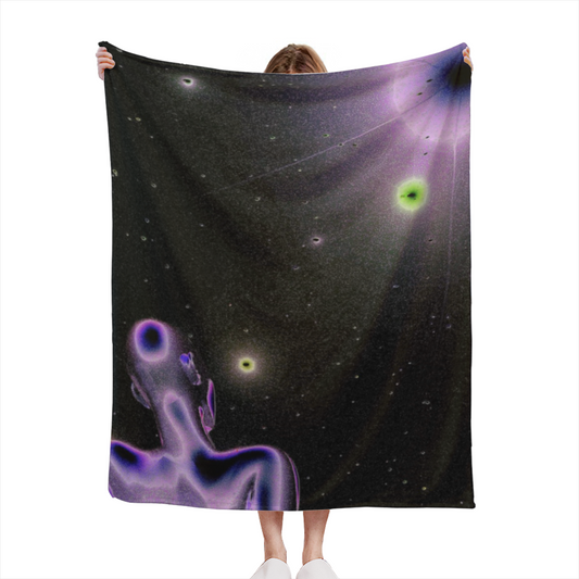 Heather Carnival Soft Neutral Art Decorative Flannel Blanket