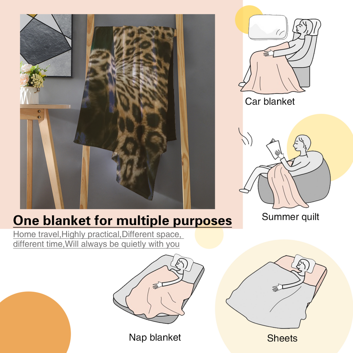 Soft Minimalist Plush Flannel Throw ¨C Enchanted Vista Collection