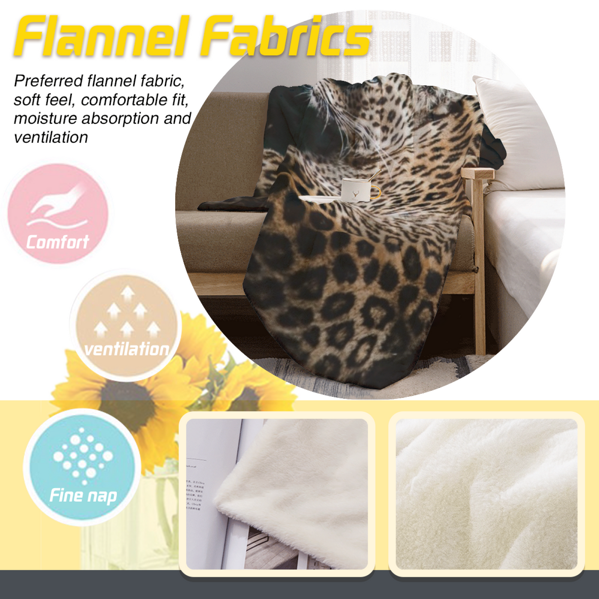 Soft Minimalist Plush Flannel Throw ¨C Enchanted Vista Collection