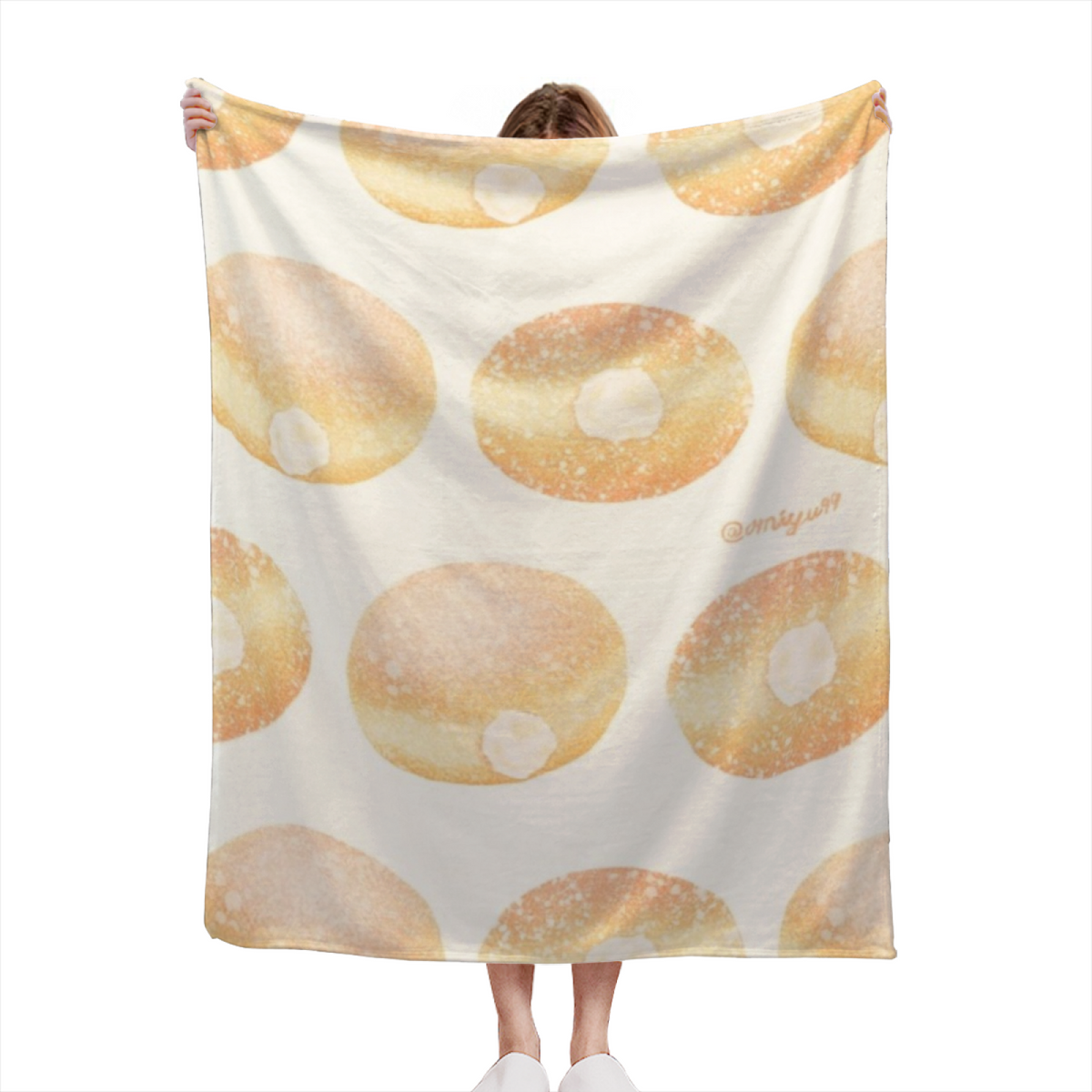 Pastel Multicolor Willow Mosaic Flannel Throw Blanket