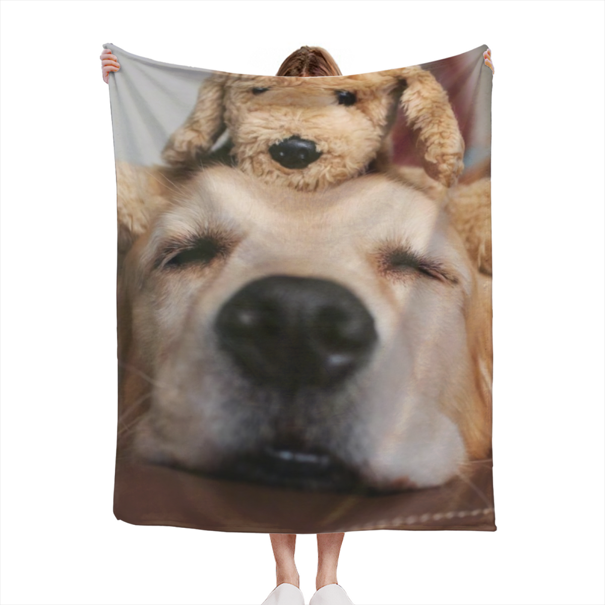 Terracotta Story Statement Pattern Cozy Flannel Bed Blanket