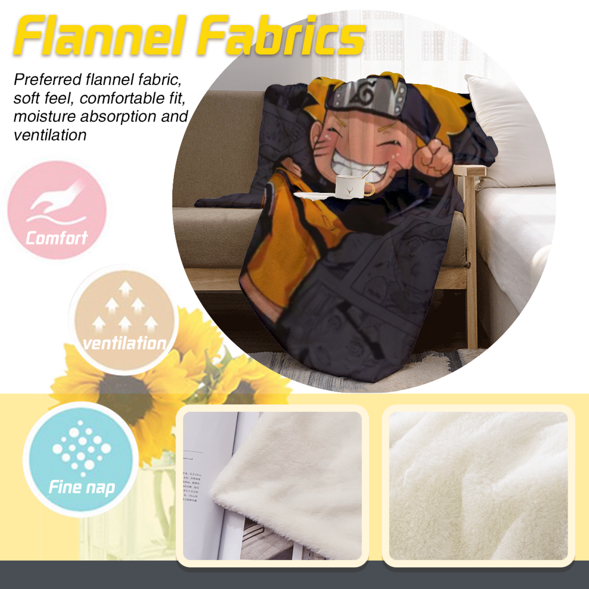 Oceanic Carnival Inspired Flannel Sofa Throw ¨C Earthy Neutral Palette
