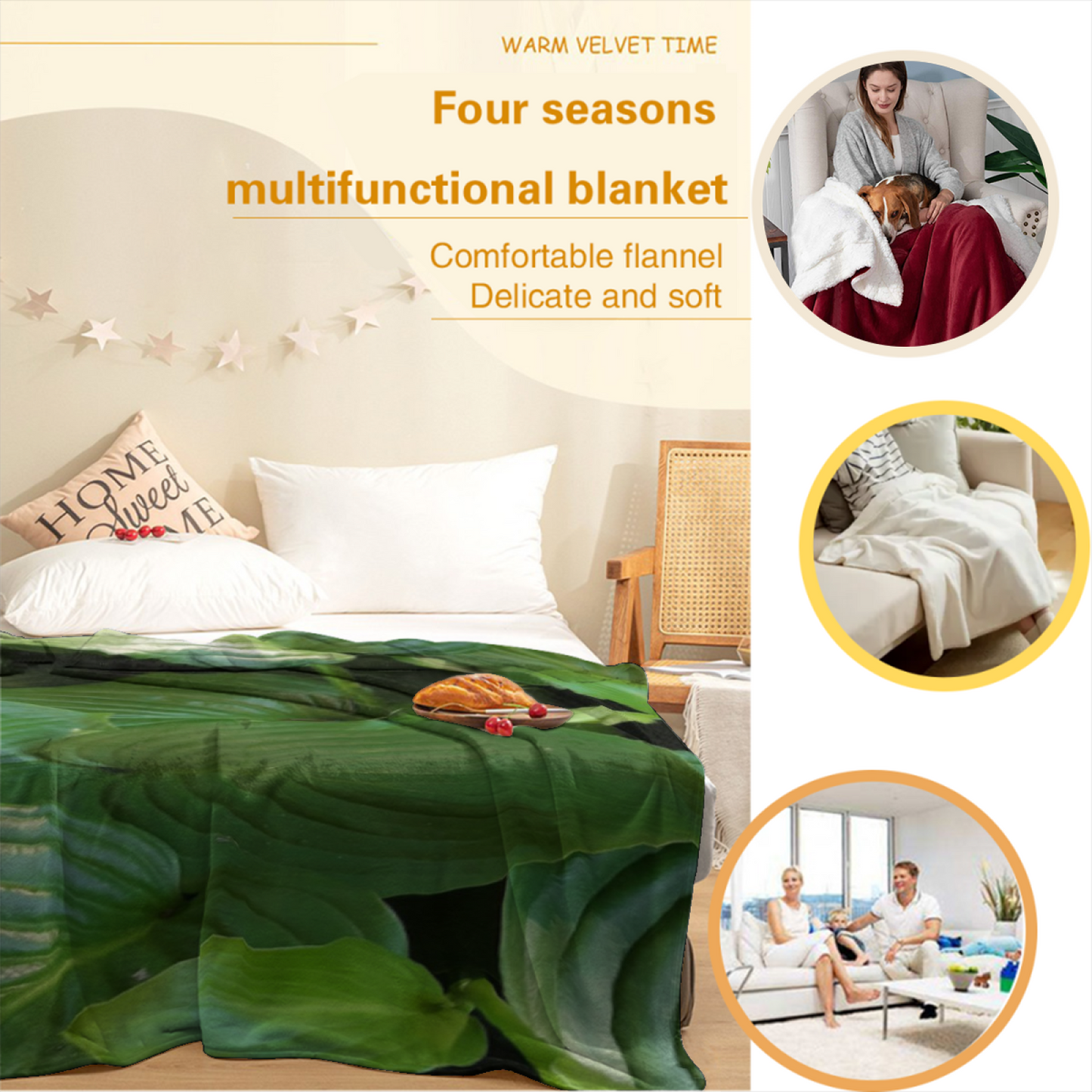 Colorful Decorative Pattern Throw Blanket ¨C Modern Artistic Cozy Blanket