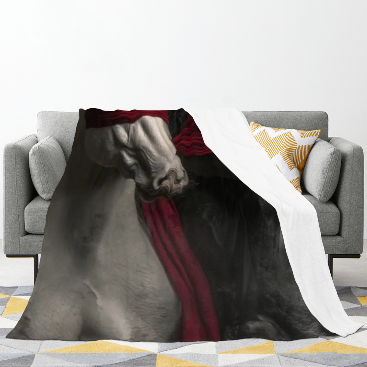 Celestial Breeze Lightweight Flannel Throw in Dusty Lilac