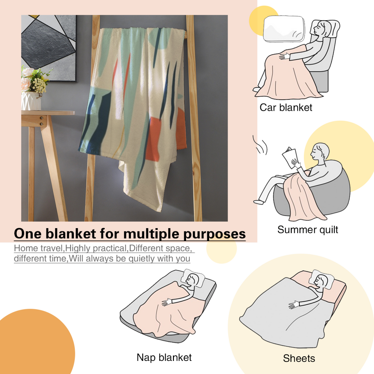 Soft Minimalist All-Season Flannel Blanket ¨C Wildwood Hearth Collection