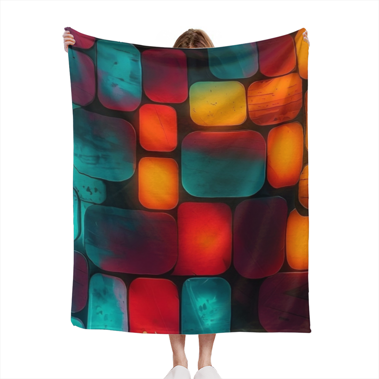 Contemporary Artistic Throw Blanket ¨C Graphic Printed Cozy Home Blanket