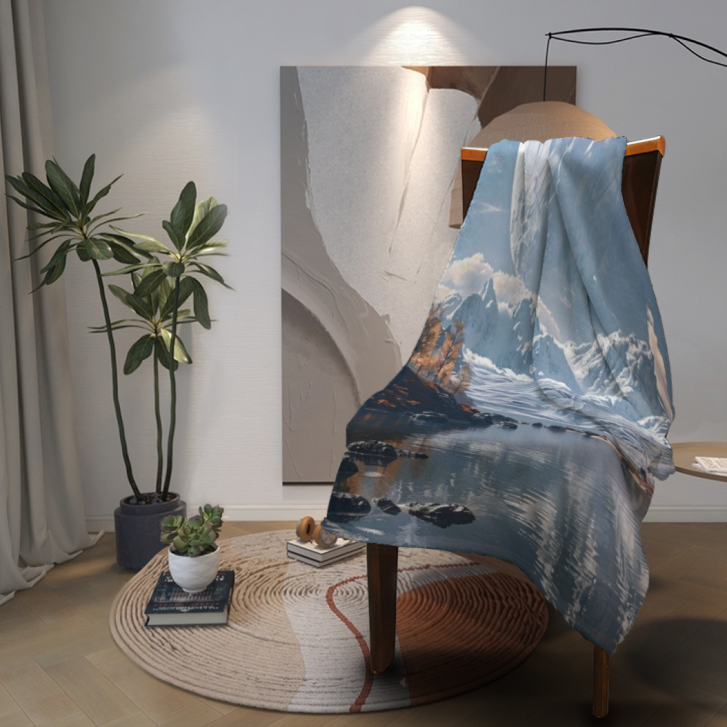 Colorful Modern Art Throw Blanket ¨C Contemporary Printed Home Decor Blanket