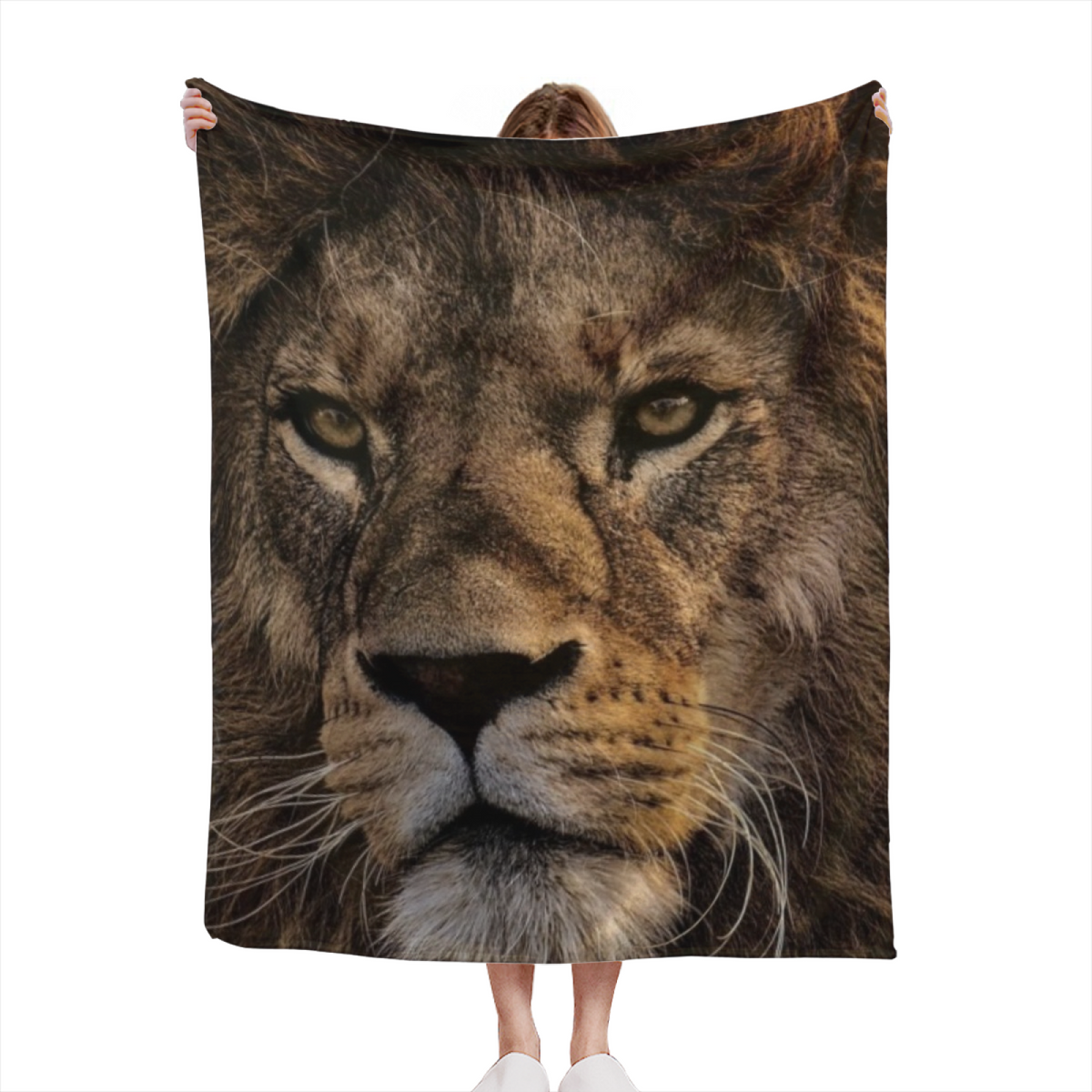 Terracotta Echo Statement Pattern Lightweight Flannel Throw