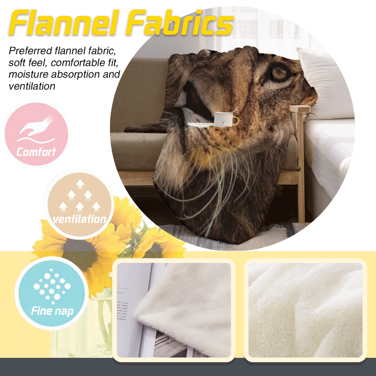 Terracotta Echo Statement Pattern Lightweight Flannel Throw