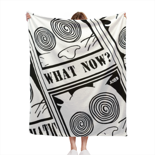Flannel Throw Blanket with Enchanted Breeze Cozy Cottage Artwork