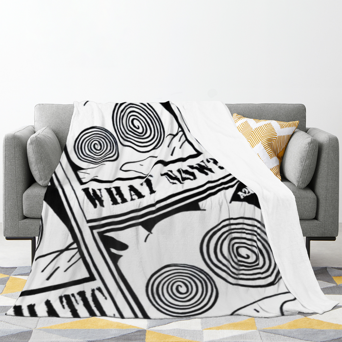 Flannel Throw Blanket with Enchanted Breeze Cozy Cottage Artwork