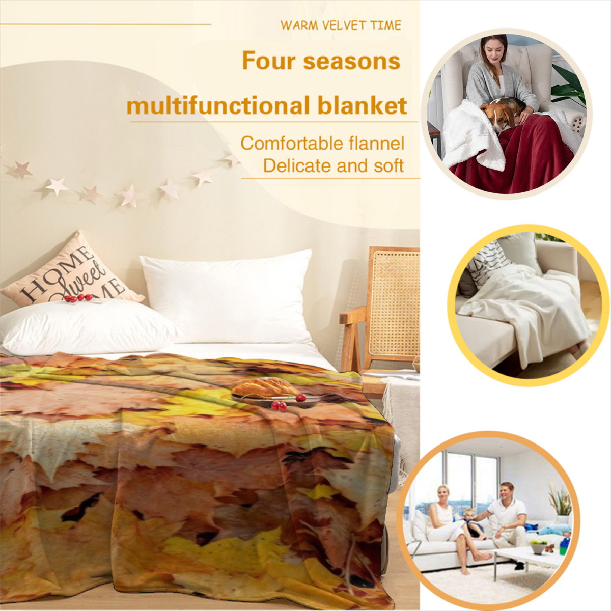 Tangerine Atlas Home Accent Soft Flannel Blanket ¨C Blush Pink
