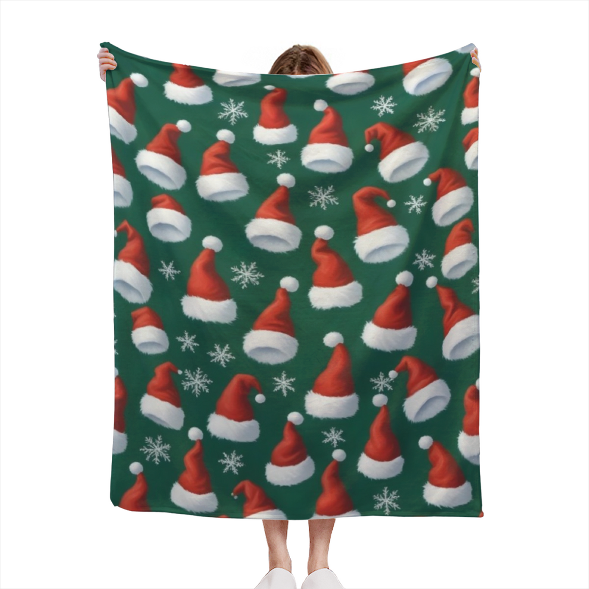 Cinnamon Tapestry Expressive Print Cozy Flannel Bed Blanket in Soft Neutral