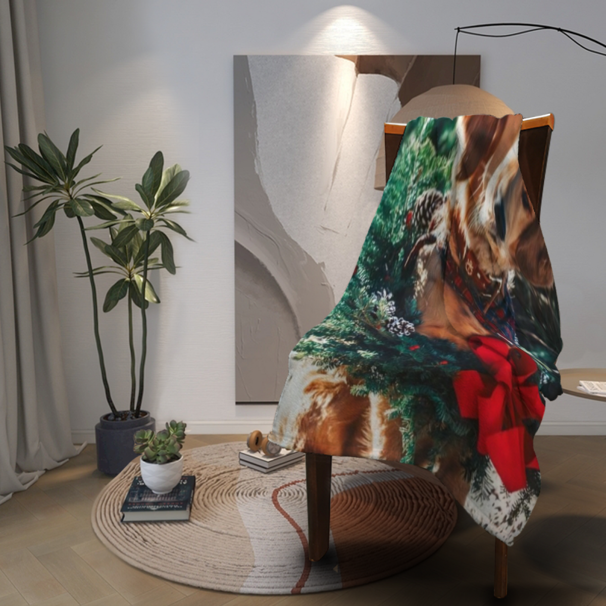 Zephyr Story Soft Neutral Eclectic All-Season Flannel Blanket