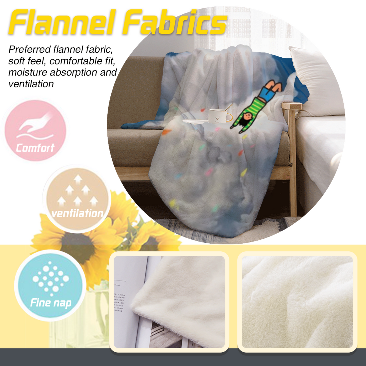 Hazy Cove Home Accent Lightweight Flannel Throw ¨C Warm Coral