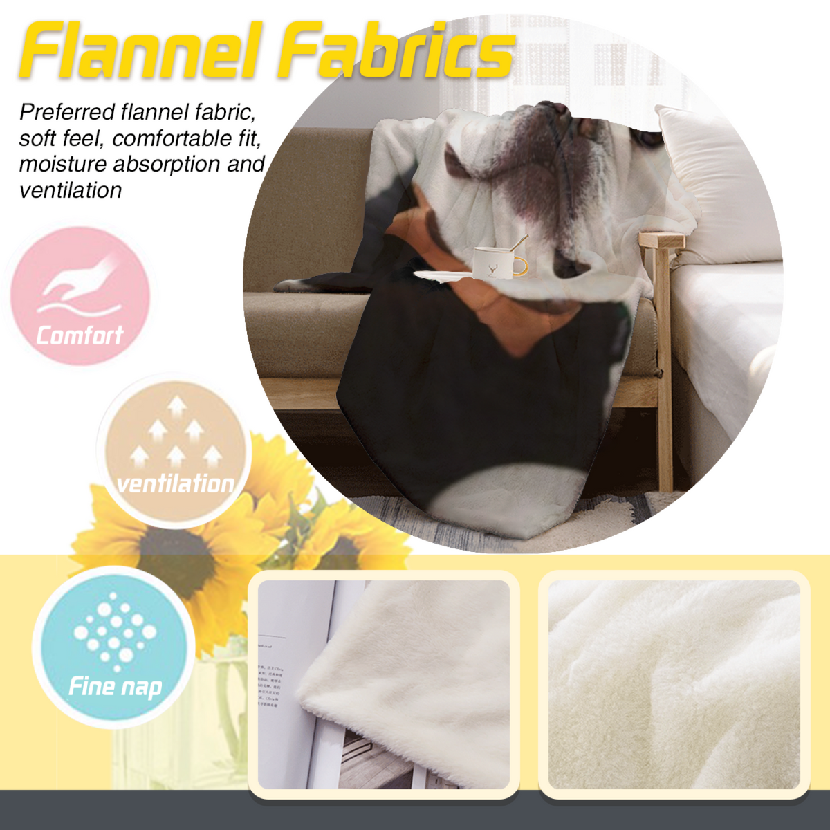 Velvet Rhythm Soft Neutral Dreamy Cozy Flannel Bed Blanket
