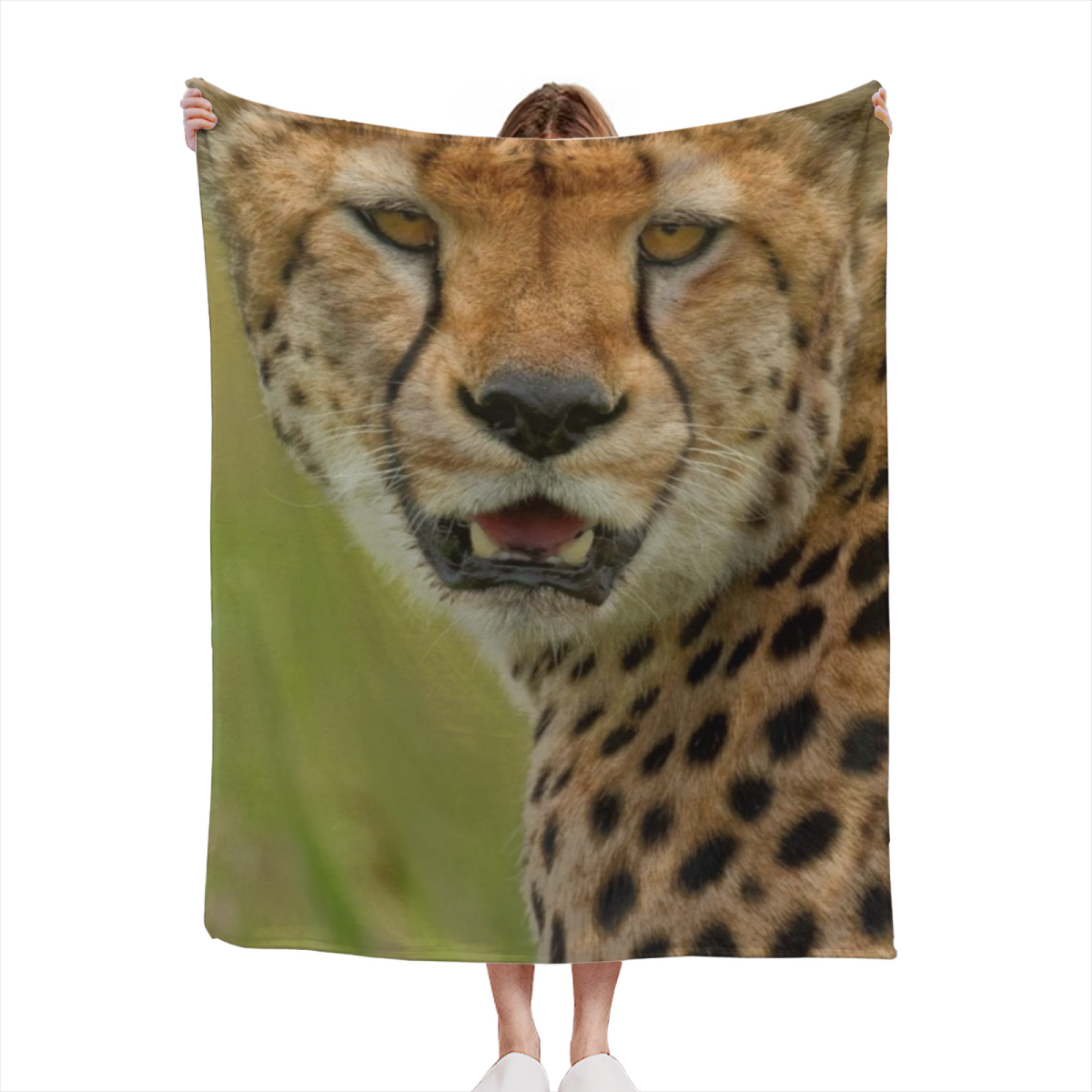 Golden Vista Statement Pattern Lightweight Flannel Throw