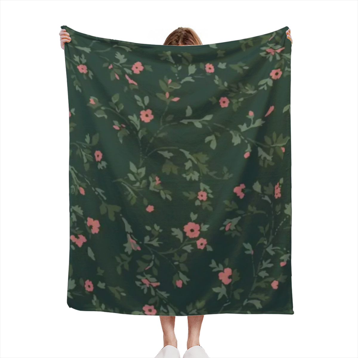 Gilded Galaxy Home Accent Soft Flannel Blanket ¨C Warm Coral