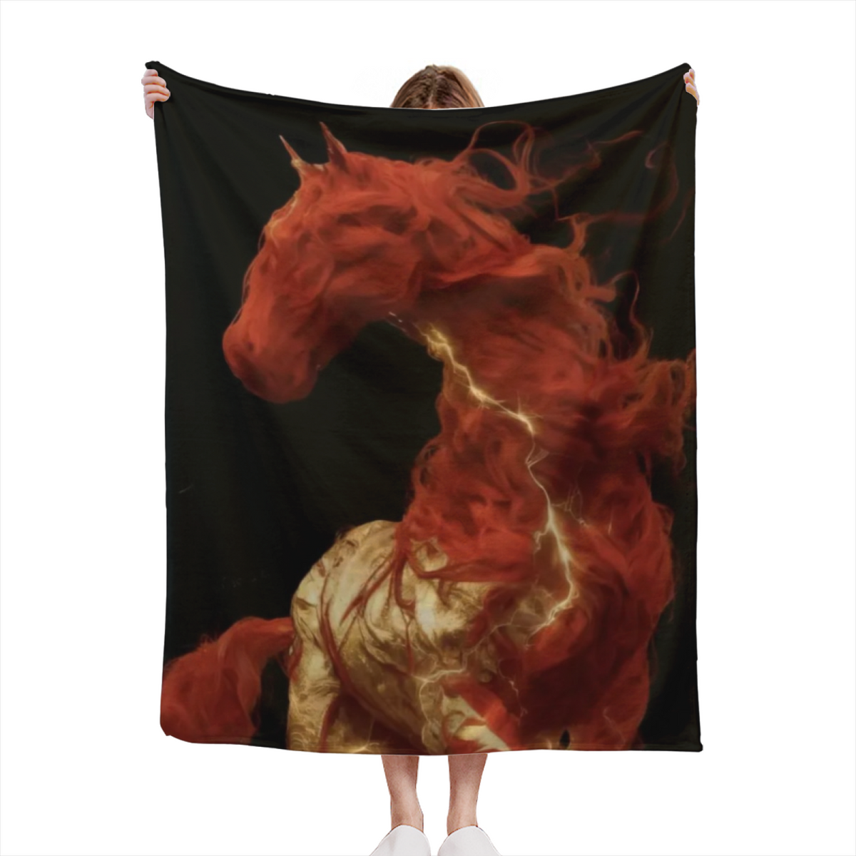 Wildwood Wonder Pastel Multicolor Modern Art Flannel Throw Blanket