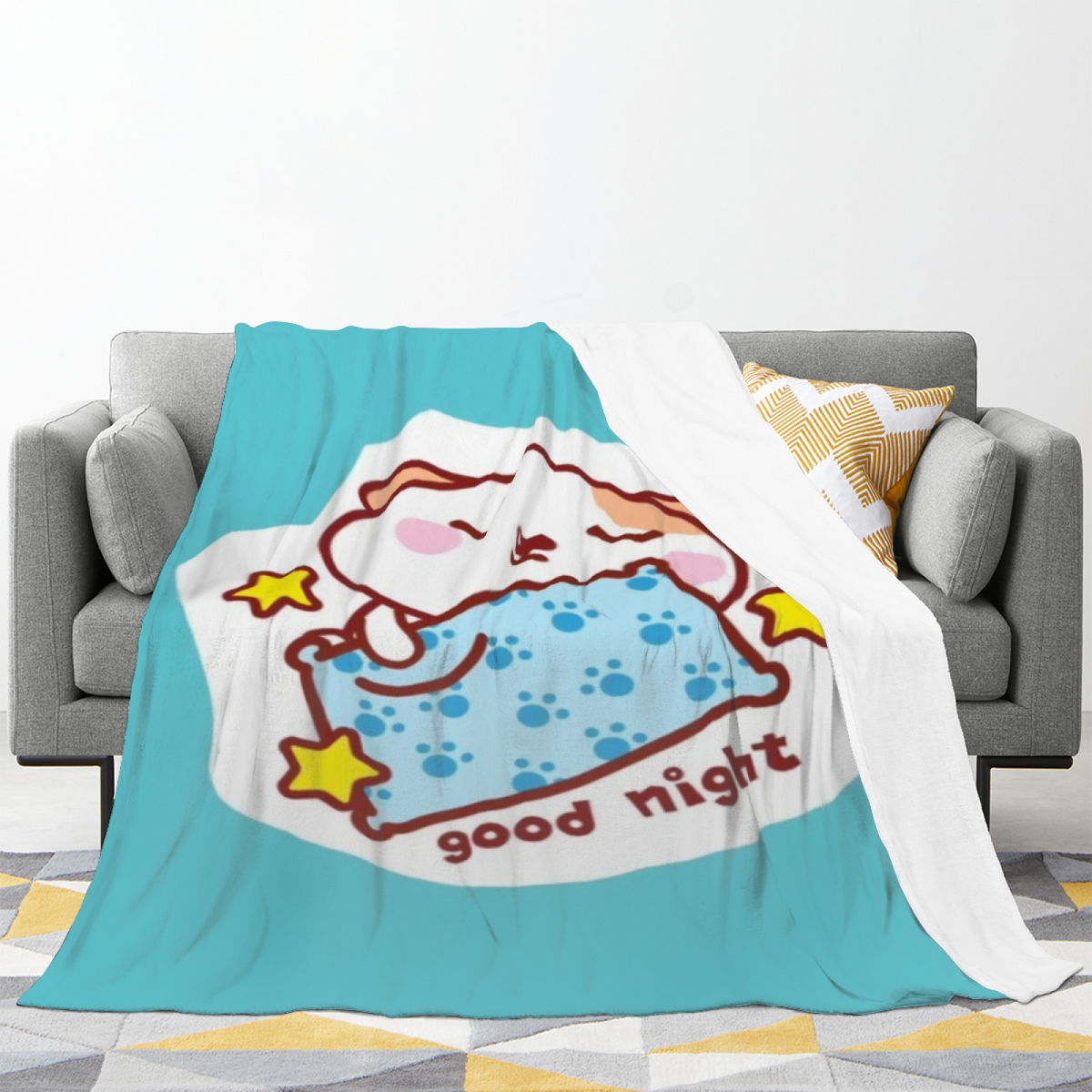 Soft Minimalist All-Season Flannel Blanket ¨C Burnished Nectar Collection
