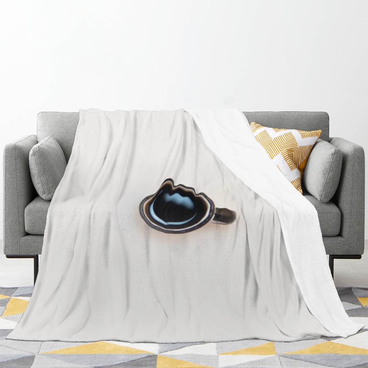 Soft Minimalist Plush Flannel Throw ¨C Prairie Horizon Collection
