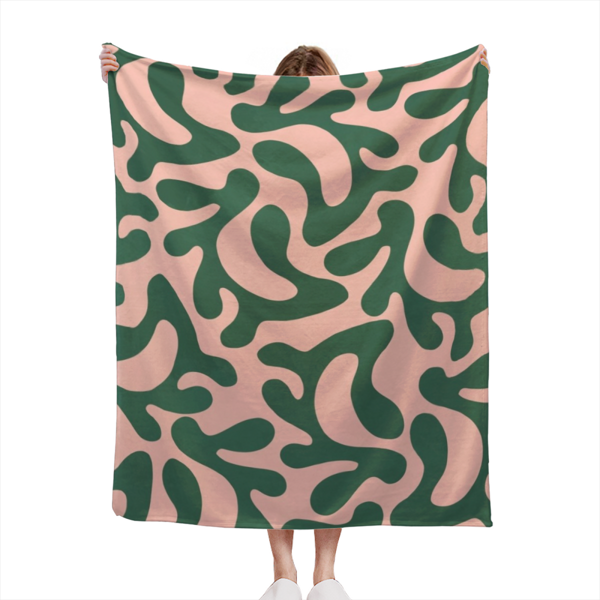 Serene Vista Inspired Cozy Flannel Bed Blanket ¨C Earthy Neutral Palette