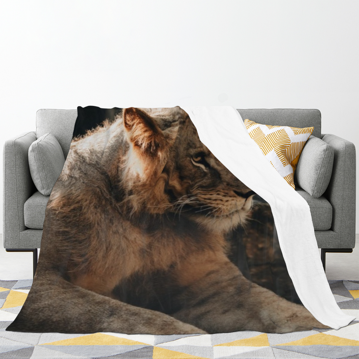 Dreamy Soft Neutral Velvet Echo All-Season Flannel Blanket