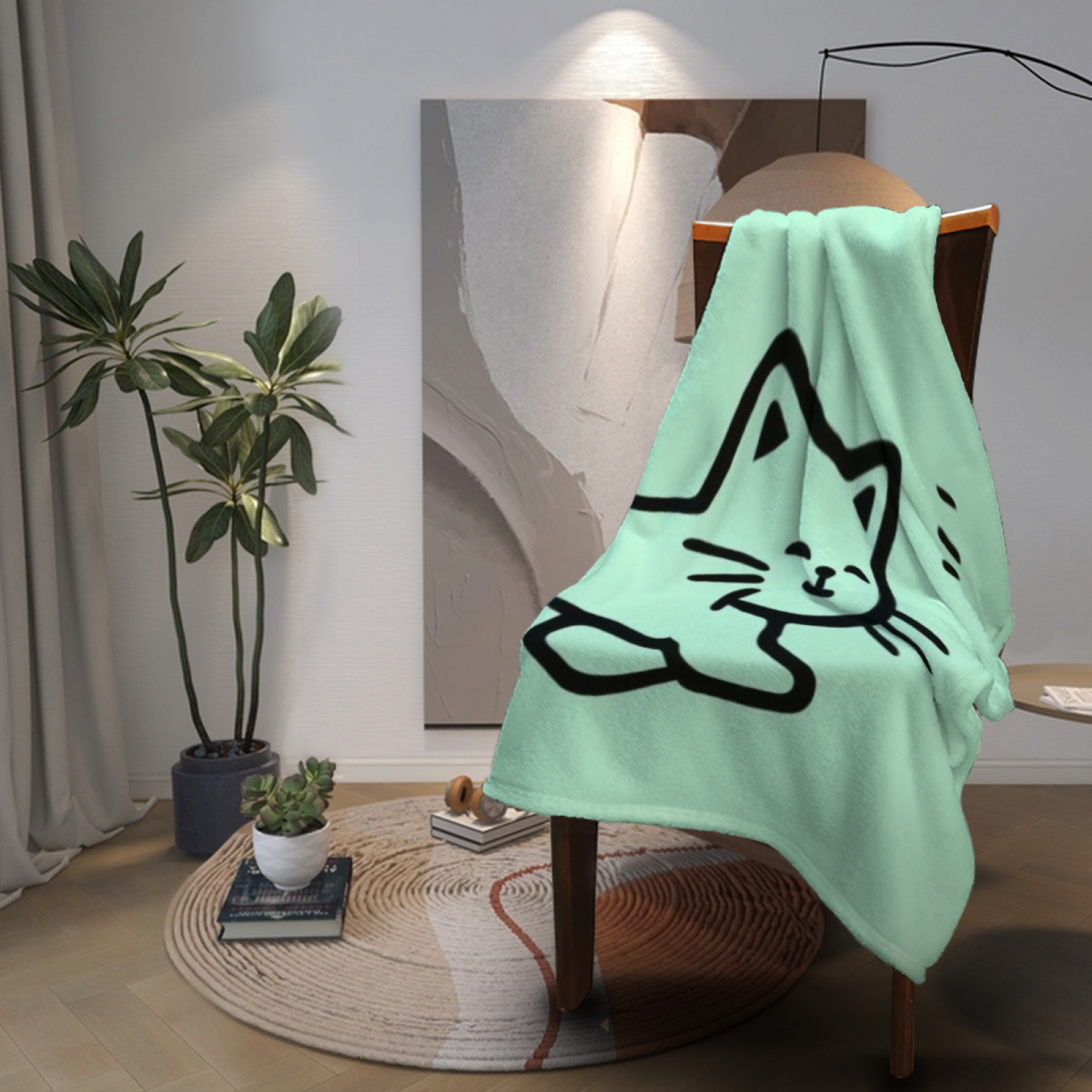 Pastel Multicolor Whimsical Decor Plush Flannel Throw ¨C Aurora Atlas Edition