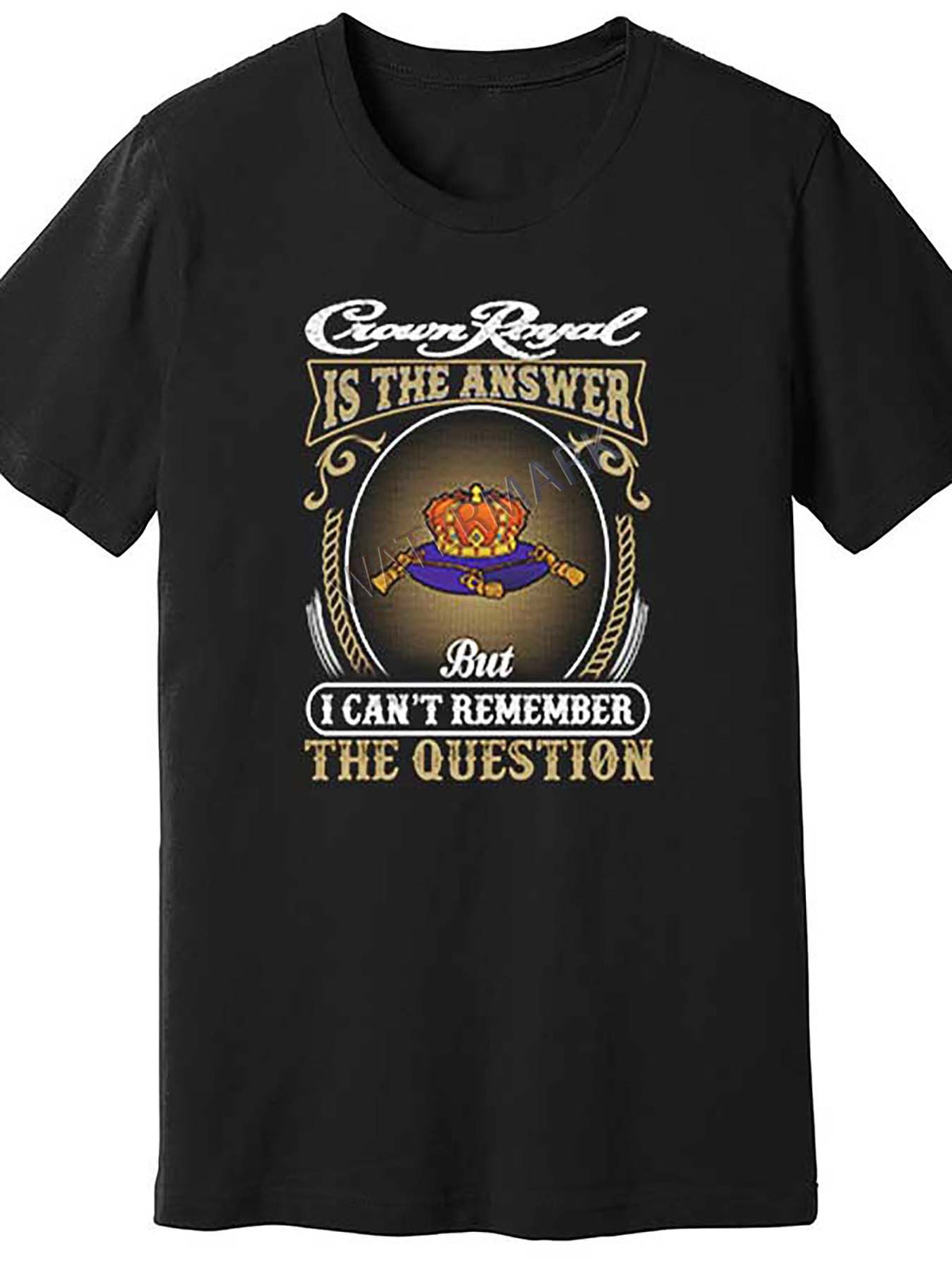 Crown Royal T-Shirt 78925 funny Men'S Short Sleeve Graphic T-shirt Collection black TP