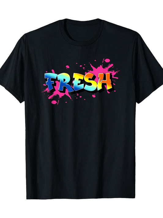 Fresh Old Graffiti Style Funny Graffiti Graphic T-Shirt 100% 180G3