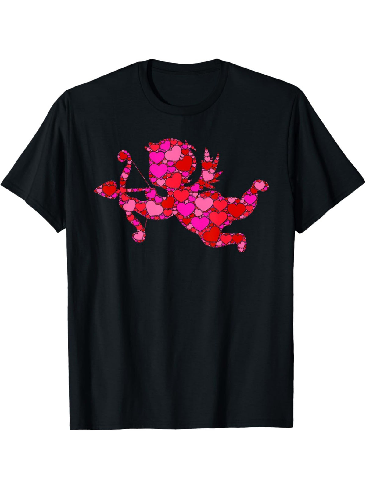 Pink Cupid Funny Valentine'S Day Quote Retro Trendy Printed T-shirt, Men'S Casual and Comfortable T-shirt Summer, Men'S Short-sleeved Top for Everyday Activities Birthday Gift To Men