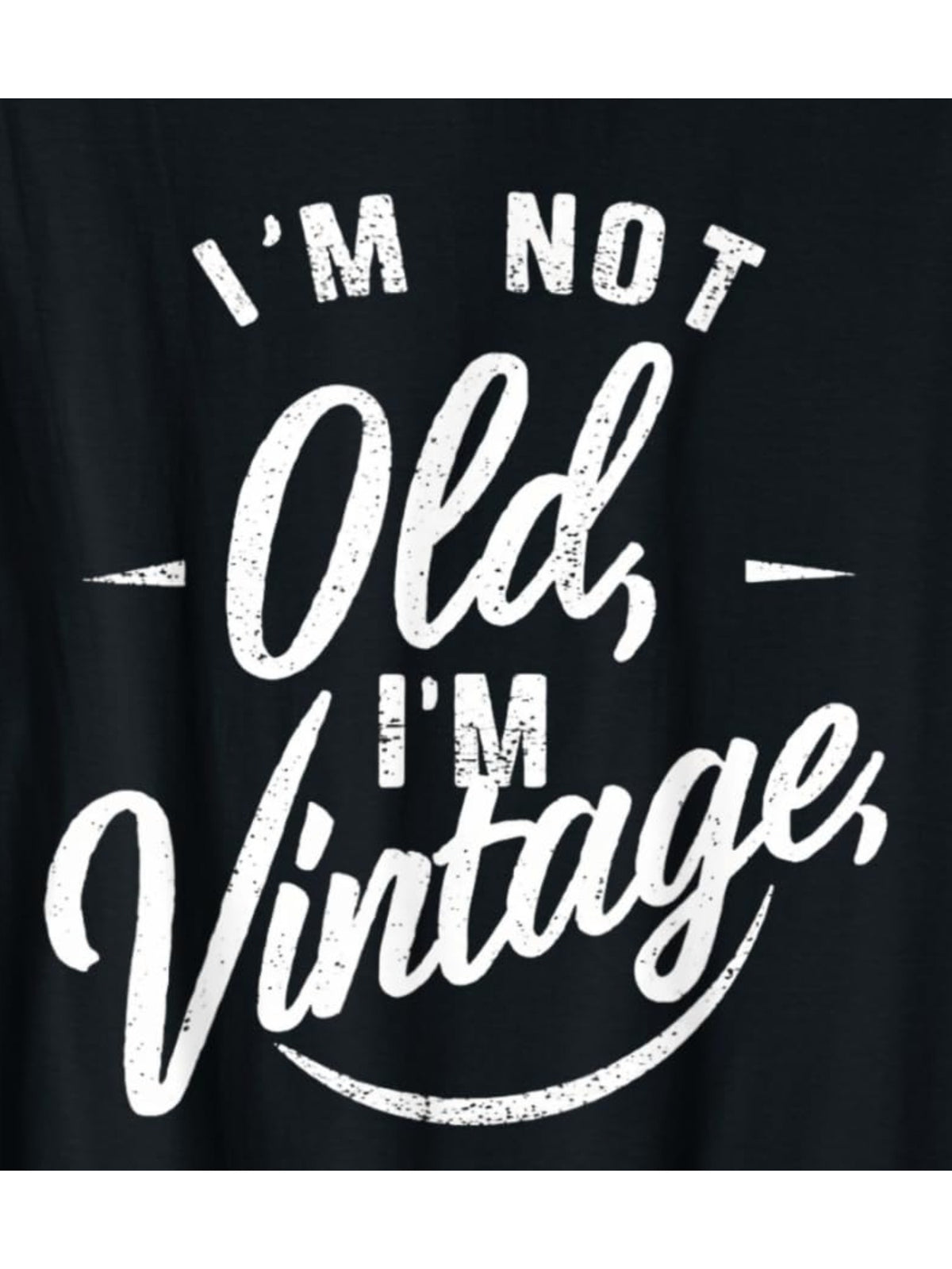Men's "I'm Not Old, I'm Vintage" Humorous T-Shirt - Retro Casual Style, 100% Cotton, Comfortable Short-Sleeve Crewneck, Ideal for Casual Attire & Gifts