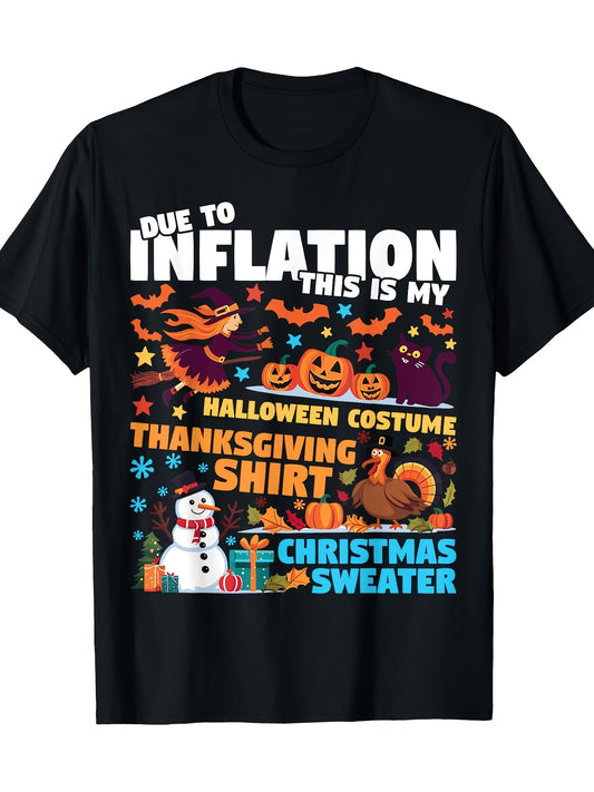 My Spooky Halloween Thanksgiving Ugly Costume Funny T-shirt 100% Cotton 180g
