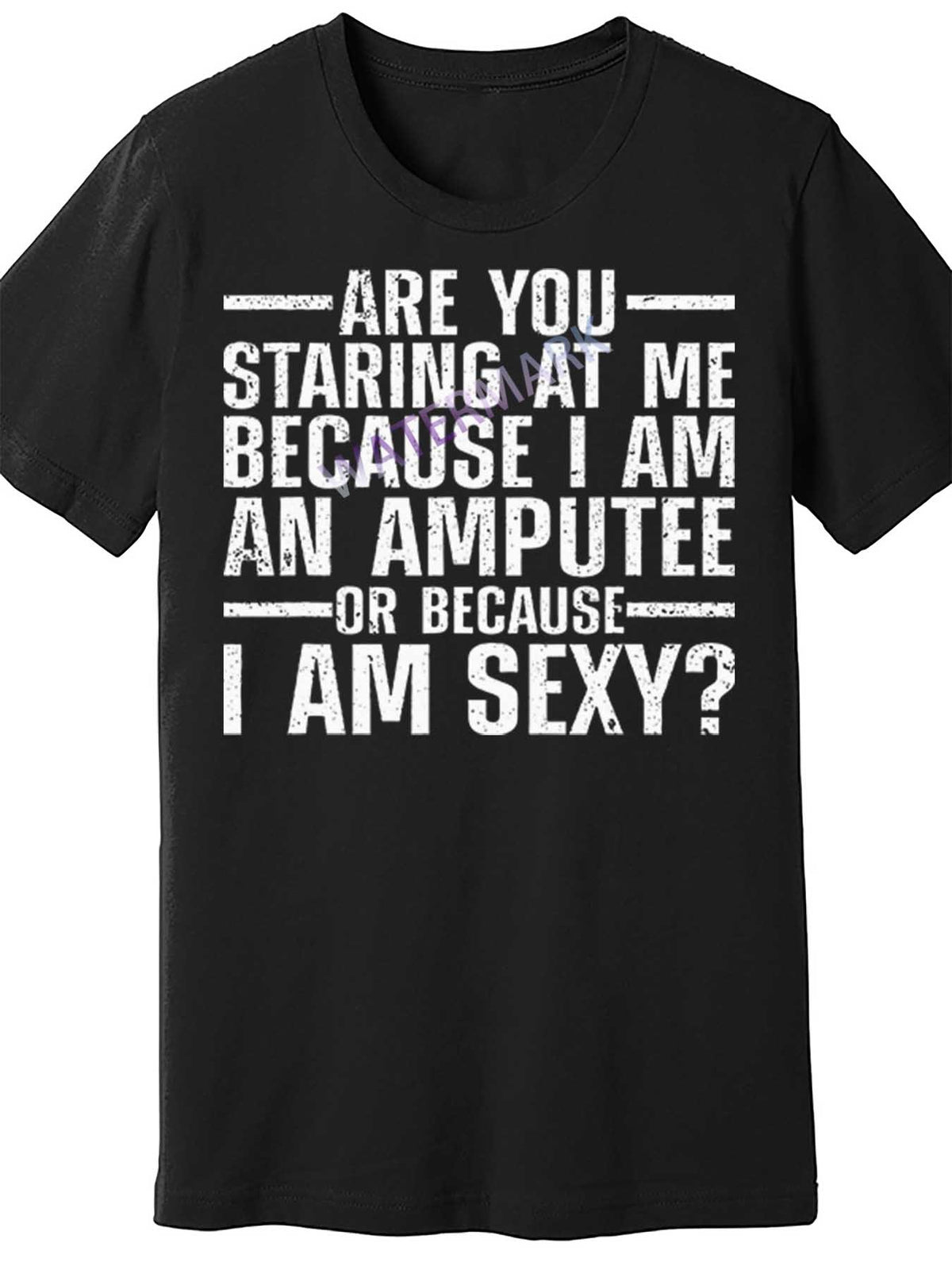 Cool Amputee Leg Amputation Handicapped Sexy 31152 funny Men'S Short Sleeve T-shirt black TT4
