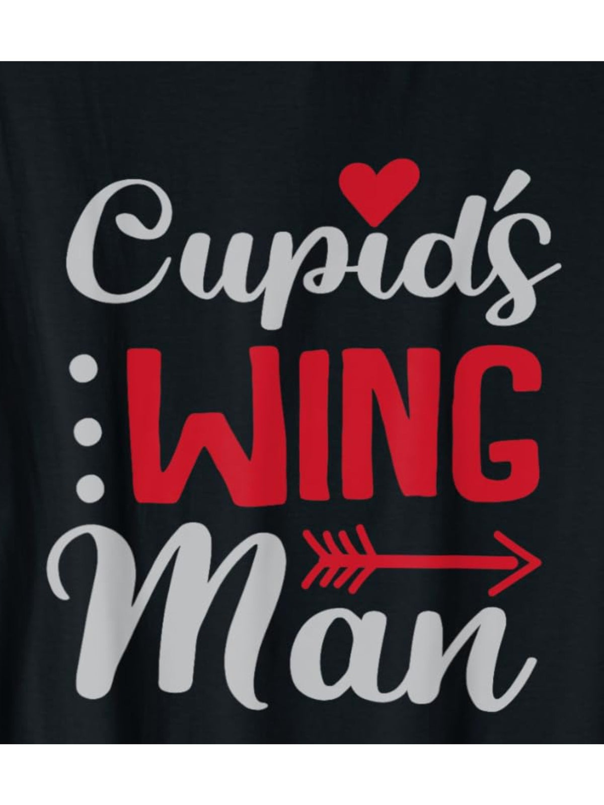 Cupid's Wingman Funny Valentine's Day Quote Retro Trendy Printed T-shirt, Men's Casual and Comfortable T-shirt Summer, Men's Short-sleeved Top for Everyday Activities Birthday Gift to Men
